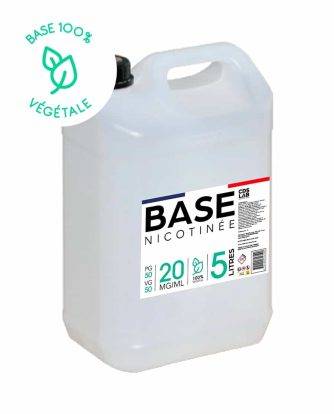 BASE NICOTINÉE 5L – 20mg/ml